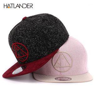 Top Caps Kalite Snapback Cap NY Yuvarlak Üçgen Nakış Markası Düz ​​Brim Beyzbol Gençlik Hip Hop ve Şapka Erkek Kızlar