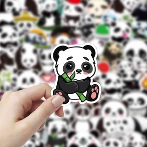 10/50 adet Küçük Panda Çıkartmalar Klasik Grafiti Bavul Serin Laptop Kaykay Karikatür Oyuncak Bagaj Sevimli Hayvan Panda Çıkartmaları Araba
