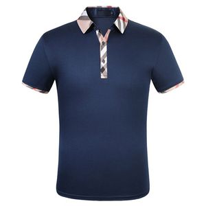 Модные дизайнерские рубашки Мужские футболки-поло с коротким рукавом Оригинальная рубашка с одним отворотом Мужская куртка Спортивная одежда Беговой костюм M-3XL # 662