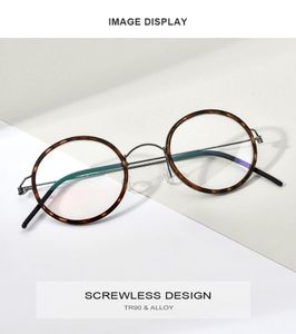 Moda Güneş Gözlüğü Çerçeveleri Ultralight Alaşım Gözlük Çerçevesi Unisex Vintage Yuvarlak Gözlük Şeffaf Lens Goggle Reçete Bilgisayar Okuyucular Eyegla