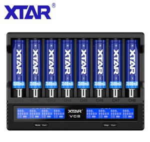 XTAR 18650 Chargers VC8 VC4 VC4S MC6C USB Display For Li-Ion Rechargeable Batteries 20700 21700 BATTERY Charger