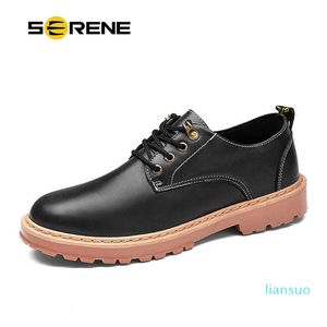 Безмятежные марки мужские ботинки доктор Мартинс высокое качество повседневная кожа черная мужская обувь мужская мода водонепроницаемая труда защитная обувь