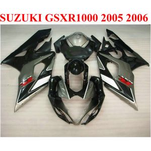 Suzuki 2005 2006 için Mükemmel Fit 2005 GSXR 1000 K5 K6 Plastik Kapı Kiti GSX-R1000 05 06 GSXR1000 Siyah Gri Perileri Set QF56
