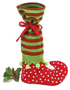 Помощник Санты рождественский декор праздничные атрибуты горошек конфеты сумки Рождественский подарок сумки обувь дизайн Оптовая