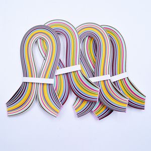 DIY 36 Renkler 180 Stripes Quilling Kağıt Karışık Renk Origami Kağıt Uzunluğu 54 cm El Yapımı Yapıt Çiçek Malzemeleri