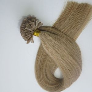 100g 1 Takım 100 Strands Tırnak U Ucu Saç Uzantıları 20 inç # 22 renk ön gümrük Brezilyalı Hint İnsan saç en kaliteli