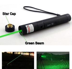 Alta potência 532nm laser 303 ponteiros laser caneta verde chave segura sem bateria e carregador frete grátis