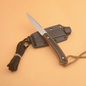 Özel Teklif Survival Düz Bıçak 8Cr13Mov Saten Damlama Noktası Bıçak Tam Tang G10 Kolu Sabit Bıçaklar Kydex'li Bıçaklar
