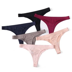 Calcinha feminina sem costura g-string para mulheres sexy lingerie roupa interior cuecas invisíveis conjunto de calças macias algodão cuecas tangas