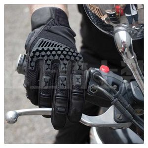 4 цвета 2018 горячие продажи сетки сетки песка дышащие мотоциклетные перчатки Motorcross велосипедные езда гоночные кожаные перчатки H1022