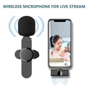 Kablosuz Lavalier Mikrofon Taşınabilir Mini Mic Android Telefon YouTubers Facebook Canlı Yayın