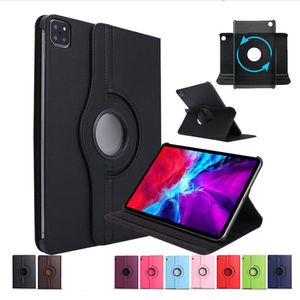 360 Вращающиеся кожаные кейсы Flip PU Снеживаются на Apple iPad Mini 2 3 5 6 Pro 10th 10.9 2024 Air4 11 10.2 10.5 9,7 Samsung Tab T220 A8 A9 Plus 10,5 x200 x205 T290 T295 T510 T500 P610