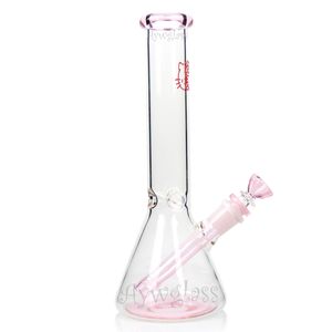 10 '' pembe Kitty Bong sevimli Nargile cam sigara KT kabı alt şeffaf tüp küçük su borusu renkli ağız toptan fiyat 14 mm dişi eklem ve kase