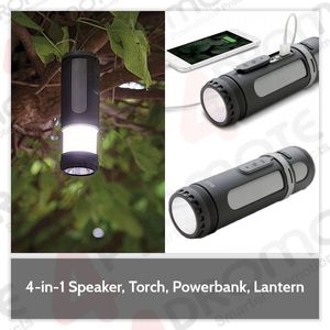 Швейцарский пик 4-в-1 Bluetooth-динамик с питанием банка кемпинга лампа и факел, портативный фонарик Powerbank сабвуфер езда на открытом воздухе велосипедные колонки