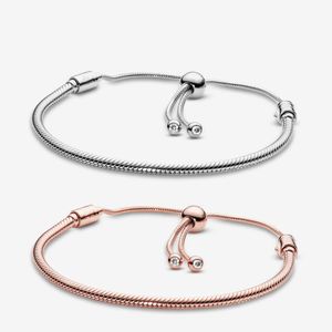 Очарование браслетов стерлинговые серебряные браслеты для женщин ювелирные изделия, подходящие для шарма Snake Chair Slider Slider Slider Slider