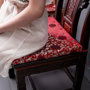 Традиционные китайские классические ностальгии красного дерева стул кафедрой гостиной нескользящей квалификации мягкие свадебные принадлежности подушки F8216 210420