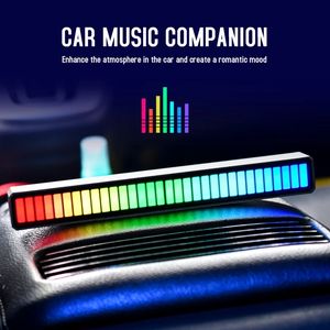 Araba Ses Kontrolü Işık RGB Sesli Aktive Müzik Ritim Ortam Lambası Ile 32LED 40LED Ev Dekorasyon