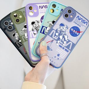 NASA напечатанные матовые телефонные чехлы для iPhone 12 Mini 11 XS MAX XR 7 8 PRO Четкий жесткий чехол противодействие защитной задней крышке TPU в мешок OPP