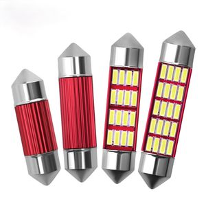 31mm 36mm 39mm 41mm C5W C10W Otomatik LED ampul Doom Lamba Tavan Kanbus Hata Araba İç Kubbe Işık Bagaj Işıkları Beyaz 12V 4014 12SMD