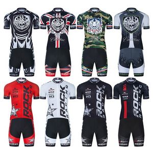 ROCK RACING Cycling Team Jersey 19D Bike Short Set Ropa Ciclismo Mens Cycling Clothing Kit Summer Bicycle Maillot Culotte