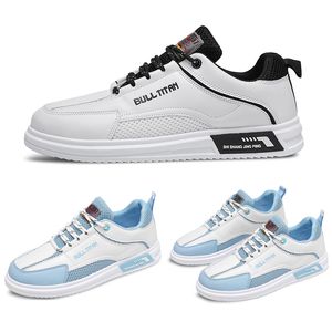 Tophotsale 2023 Hafif Erkekler Hotshoes Moda Mavi Siyah ve Beyaz Gri Moda Erkek Eğitmenleri Açık Hava Spor Spor Ayakkabıları Yürüyüş Koşucu Ayakkabı S