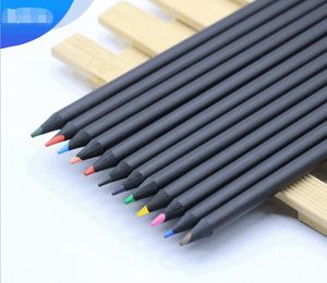 Kalem özelleştirilebilir 12/24 / 36 renk çocuk renkli çizim kalem seti kromatik kalemler