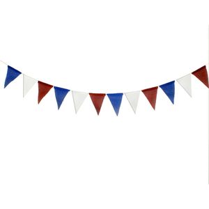 Banner-Flaggen, Unabhängigkeitstage, dreieckige Flaggenfarben, Schwalbenschwanz-Banner, amerikanischer Nationalfeiertag, Wimpelkette, Streamer, Party-Dekoration, WMQ786