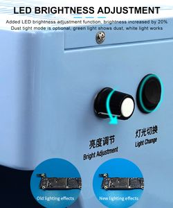 Jiutu Temiz Oda Ayırıcı Hava Akışı Tozu Bedava İş İstasyonu LCD Cam Yenilenmiş Telefon Onarım Ekipmanı