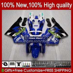 Fairings para Kawasaki Ninja ZX 6R 636 600cc 600 CC ZX-636 ZX6R 94 95 96 97 Bodywork 50hc.22 ZX636 ZX-6R 94-97 ZX600C ZX600 ZX 6 R 1994 1995 1997 Bodys Kit Blue Black