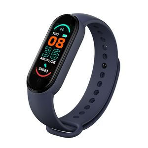 M6 Akıllı Bileklikler Spor Izci Bilezik Kalp Hızı Kan Basıncı Monitörü Smartwatch FitPro Sistemi