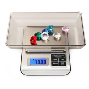 New 2000g x 0.1g Mini Digital Jewelry Pocket Gram Scale Weigh Scales 0.1 High Precision Gold Coin Grain Electronic Balance Lcd
