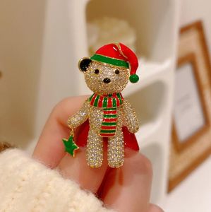 5 стилей мода милый высококлассный рождественский бриллиант циркона медведь брошь маленькие медведи Корсаж женское пальто штырь Пряжка для мужчин женские костюмы броши украшены