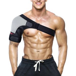 Shapers do corpo dos homens Ajustável Suporte de Ombro Brace Strap Conjunta Sport Gym Neoprene