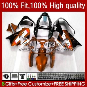 Dark Orange Injection Fairings For KAWASAKI NINJA ZX-9R ZX900 900CC 1998-2003 Body 25No.120 ZX9 9 R ZX 9R 900 CC ZX9R 00 01 02 03 ZX-900 2000 2001 2002 2003 OEM Bodywork Kit