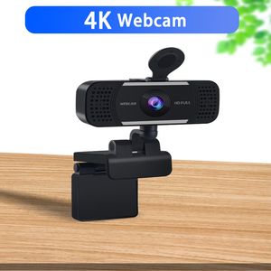 Newest 4K 1080P Auto Focus Webcam Computer With Microphone Noise-reducing Camera USB Free Drive PC Laptop Live Conference