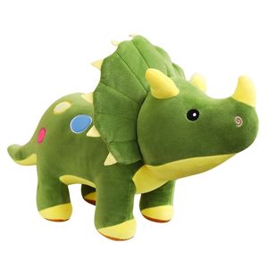 40-100 см творческие большие плюшевые мягкие трицератопы стегозавр игрушка динозавров кукла чучела дети динозавров день рождения подарки 210728