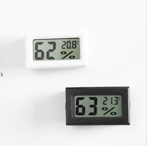 nuovo nero / bianco FY-11 Mini Digital LCD Ambiente Termometro Igrometro Misuratore di umidità Temperatura Frigorifero in camera ghiacciaia RRF13610
