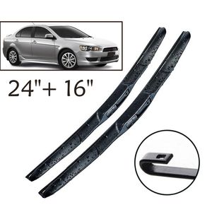 Erick's Hybrid Wiper Blades For Mitsubishi Lancer 2009 - Windshield Windscreen Front Window 24"+16"