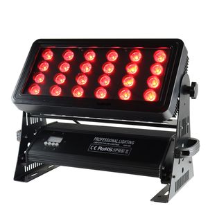 2 ADET 24x18 W RGBWA UV 6in1 Noel Işıkları Projektör dışında wirless led şehir renk DMX DJ su geçirmez led duvar yıkama spot ışığı