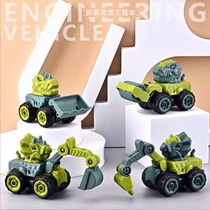 Динозавр строительный игрушечный комплект образовательный дизайнер модель Machineshop Truck Toys для ребенка