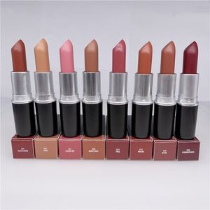 Высококачественная новинка 2022 года матовая помада Lustre Lipsticks Frost Sexy Lips Long Lasting Nude Velvet 3g Водонепроницаемый сладкий запах с английским названием ePacket 1 шт. Женский макияж