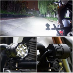 Yeni Motosikletler Far 6500 K Beyaz Süper Parlak 6 LED Çalışma Spot Işık Motosiklet Sis Başı Işık Lambası Anahtarı ile