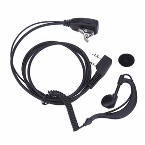 2 PIN Earpiece Headset PTT MIC 1m Ear Hook Walkie Talkie Earbud Interphone Earphone Earpieces for BAOFENG UV5R KENWOOD HYT