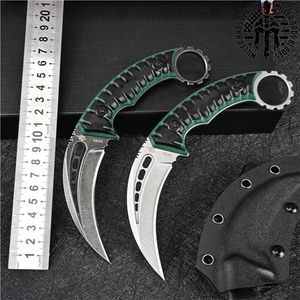 Горячие продажи Csge Counter Strike Karambit Claw нож с оболочкой DC53 Blade Blade Открытая охота на выживание боевые ножи для кемпинга подарок инструмент