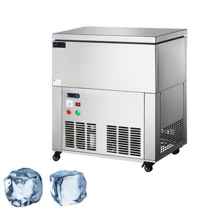 1600 W Ticari Buz Sütun Makinesi Buz Tuğla Makinesi Elektrikli Sürekli Kar Taneleri Ice Maker Tıraş için 12 Tanklar