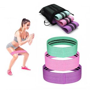 Fitness Lastik Band Elastik Yoga Direnç Bantları Set 1/2/3 adet Kalça Daire Genişletici Spor Salonu Eğitim Uyluk Bant Ev Egzersiz H1026