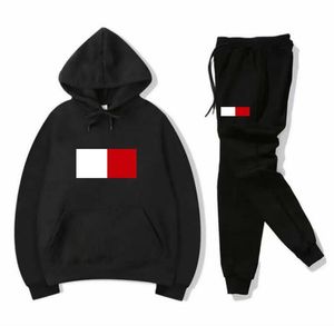 Sıcak Satış Lüks Erkekler Sweatheruit Marka Tasarımcı Trailsuit Hoodie Sweatshirts Siyah Beyaz Sonbahar Kış Jogger Sporting Suit Ter Trailtsits Set