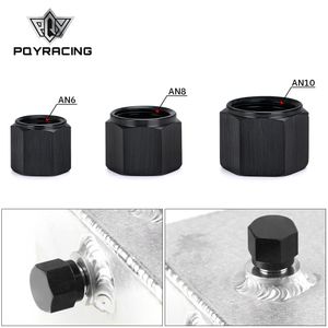 Адаптер AN6 AN8 AN10 Женская вспышка конечных колпачков Plug Plug Tube Tube Hexagon Head Port заголовка заглушки крышки блокировки шланг разъем для PQY-BL01