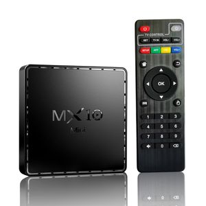 MX10 Mini TV Box Android 10 Fast Set Top Box 2.4G WiFi 6k Smart Android 10.0 Media Player Google Voice YouTube 3D