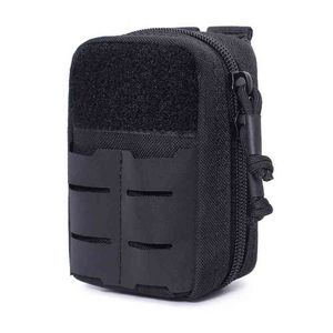 Molle Pouch Hunting Survival First Aid Bag Compact Tactical Waist Bag Portable Camping Hiking Medicine Holders Lights Belt Bags Y1227